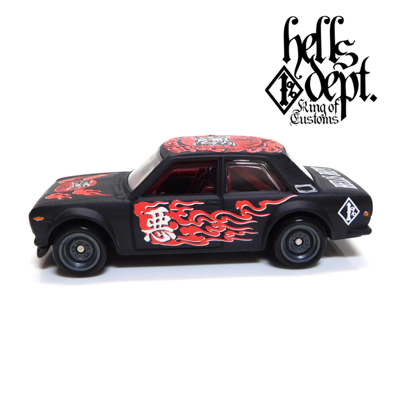 画像: HELLS DEPT 2018 - 【"DARUMA" DATSUN 510 (カスタム完成品)】 FLAT BLACK/RR （送料サービス適用外）