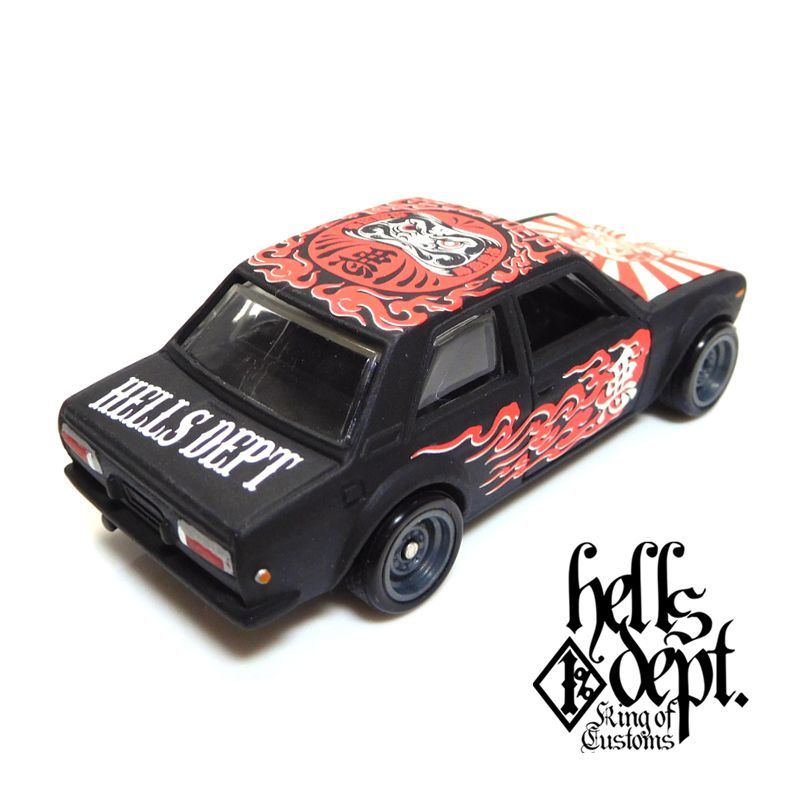 画像: HELLS DEPT 2018 - 【"DARUMA" DATSUN 510 (カスタム完成品)】 FLAT BLACK/RR （送料サービス適用外）