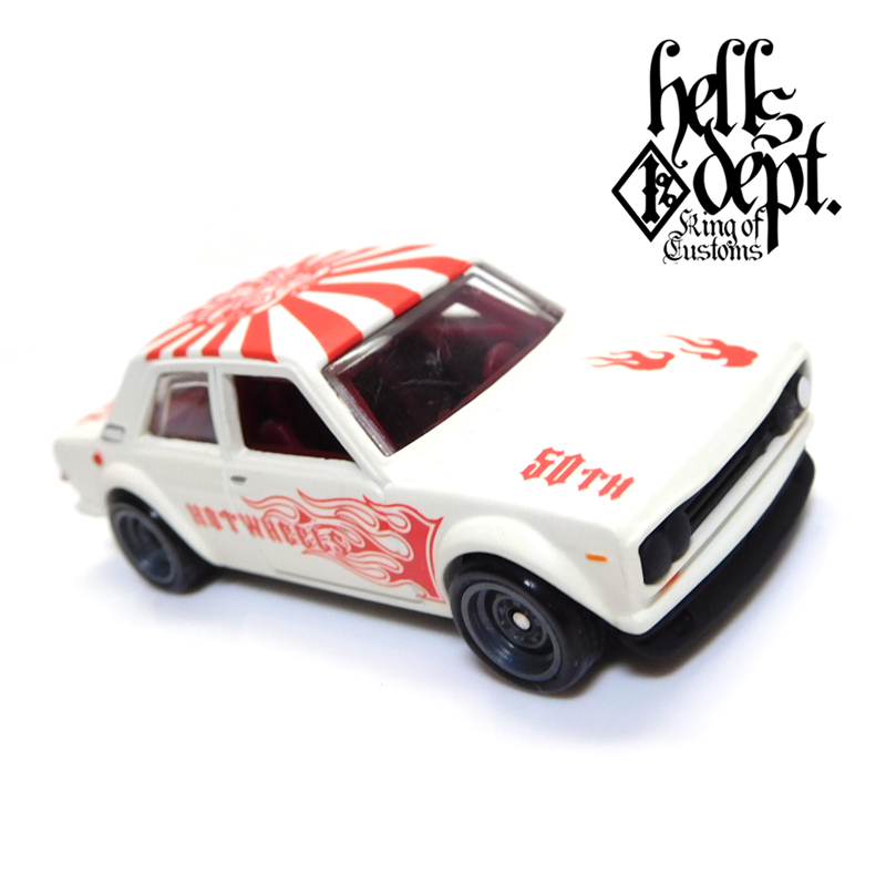 画像: HELLS DEPT 2018 - 【"DARUMA" DATSUN 510 (カスタム完成品)】 FLAT WHITE/RR （送料サービス適用外）