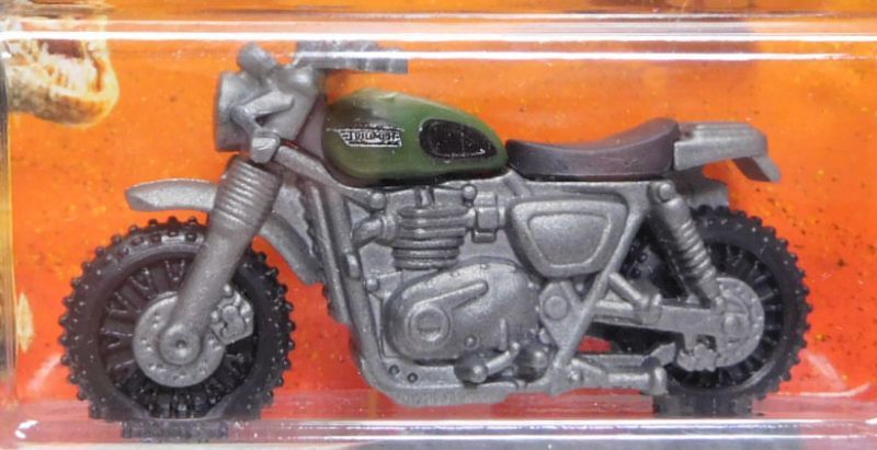 画像: 2018 MATCHBOX "JURASSIC WORLD"  【'15 TRIUMPH SCRAMBLER】  OLIVE-GRAY (予約不可）