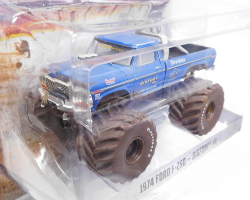 画像: 2018 GREENLIGHT KING OF CRUNCH S1 【1974 FORD F-250 - BIGFOOT #1 (DIRTY Ver.)】 FLAT BLUE/RR