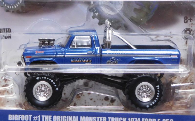 画像: 2018 GREENLIGHT HOBBY EXCLUSIVE 【BIGFOOT #1 ORIGINAL MONSTER TRUCK 1974 FORD F-250】 BLUE/RR