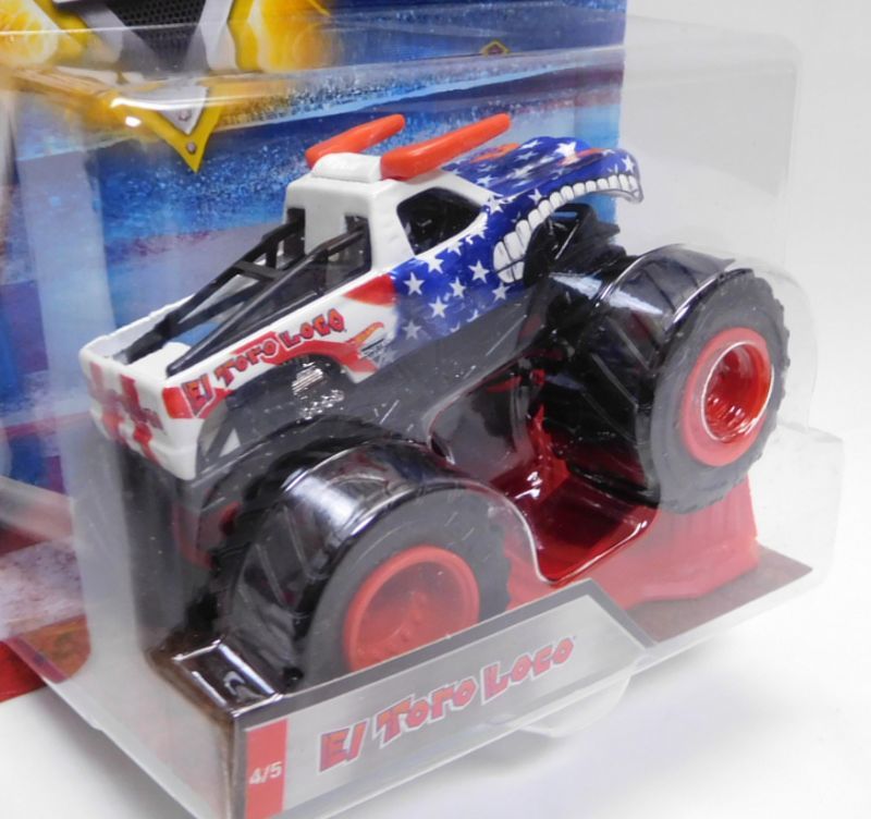 画像: 2018 MONSTER JAM includes STUNT RAMP! "STARS AND STRIPES" 【EL TORO LOCO】 WHITE-BLUE-RED (予約不可）