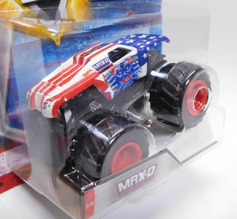 画像: 2018 MONSTER JAM includes STUNT RAMP! "STARS AND STRIPES" 【MAX-D】 WHITE-BLUE-RED (予約不可）