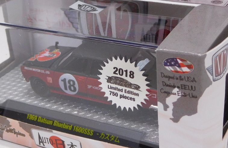 画像: 2018 M2 MACHINES - DIECAST CONVENTION MEXICO EXCLUSIVE【1969 DATSUN BLUEBIRD 1600SSS - カスタム (750個限定）】BLACK-RED/RR (予約不可）