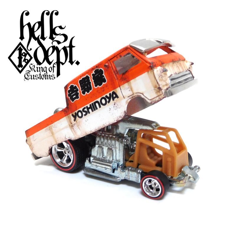 画像: HELLS DEPT 2018 - JDC13 【"YOSHINOYA" DODGE A-100 DRAG TRUCK "HOT DOG"  (カスタム完成品)】 ORANGE-WHITE/RR （送料サービス適用外）