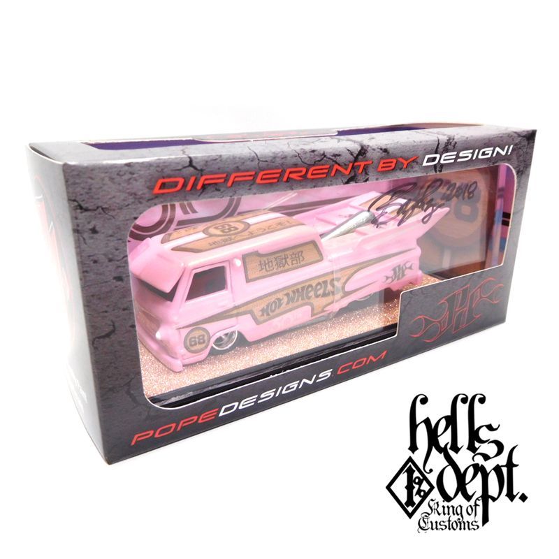 画像: HELLS DEPT 2018 - POPE DESIGNS 【DODGE A-100 DRAG TRUCK "HOT DOG"  (カスタム完成品)】 PINK （送料サービス適用外）