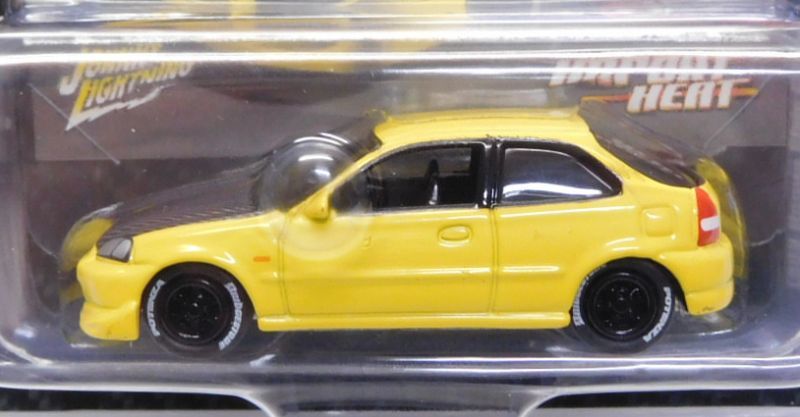 画像: 2018 JOHNNY LIGHTNING - IMPORT HEAT  "MIJO EXCLUSIVE" 【1998 HONDA CIVIC CUSTOM】YELLOW/RR