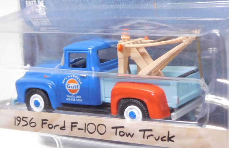 画像: 2018 GREENLIGHT BLUE COLLAR COLLECTION S4 【"GULF" 1956 FORD F-100 TOW TRUCK】 DK.BLUE-LT.BLUE/RR 