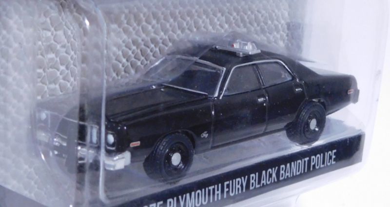 画像: 2018 GREENLIGHT BLACK BANDIT SERIES20 【1975 PLYMOUTH FURY BLACK BANDIT POLICE】 BLACK/RR