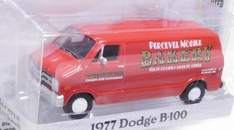 画像: 2018 GREENLIGHT NORMAN ROCKWELL S1 【1977 DODGE B100】 RED/RR 