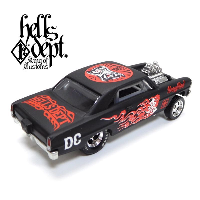 画像: HELLS DEPT 2019 - LOWERED B'STYLE 【'66 SUPER NOVA (カスタム完成品)】FLAT BLACK/RR（送料サービス適用外）