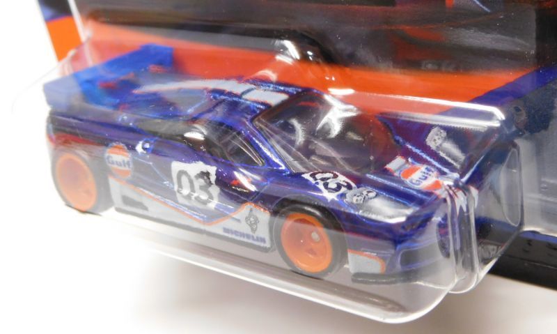 画像: 2019 HW CAR CULTURE "GULF RACING" 【McLAREN F1 GTR】 DK.BLUE/RR