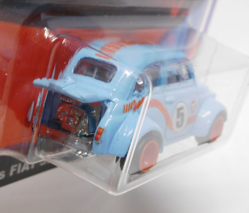 画像: 2019 HW CAR CULTURE "GULF RACING" 【'60s FIAT 500D MODIFICADO】 LT.BLUE/RR