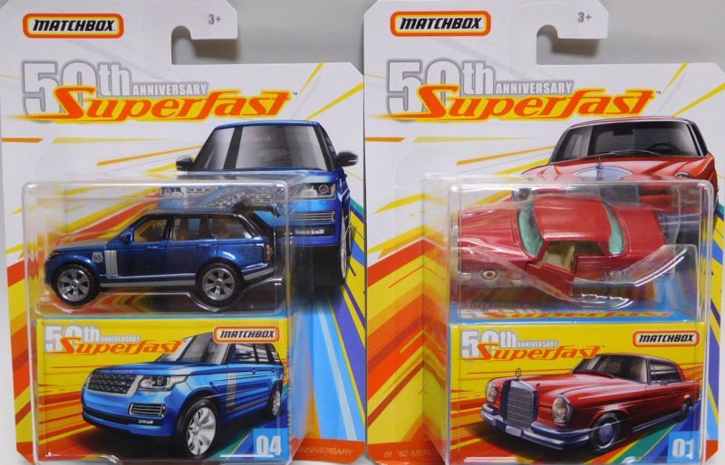 画像: 2019 MATCHBOX SUPERFAST 50th ANNIVERSARY 【4種セット】'04 HONDA S-2000/'59 VOLKSWAGEN MICCROBUS/'62 MERCEDES-BENZ 220SE/'18RANGE ROVER LWB