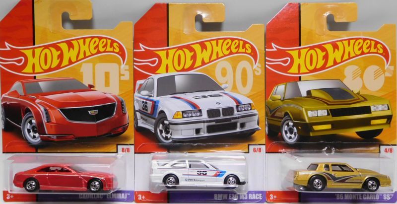 画像: 2019 TARGET EXCLUSIVE THROWBACK RETRO 【8種セット】CUSTOM DATSUN 240Z/MORRIS MINI/BONE SHAKER/CADILLAC ELMIRAJ/'85 HONDA CITY TURBO II/'65 FORD MUSTANG/BMW E36 M3 RACE/'86 MONTE CARLO SS(再入荷未定）