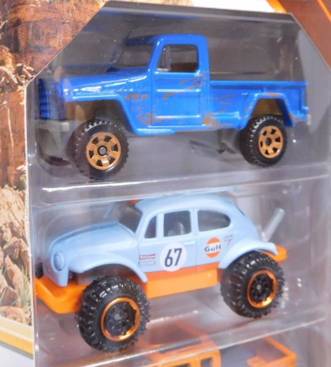 画像: 2019 MATCHBOX 5PACK 【NO ROAD, NO PROBLEM】Jeep Willys 4x4/Volkswagen Beetle 4x4(GULF)/Jeep Gladiator/GHE-O Rescue/Road Mauler 