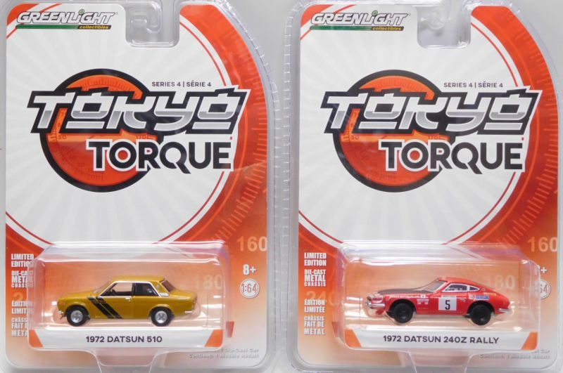 画像: 2018 GREENLIGHT TOKYO TORQUE S4 【6種セット】 1969 DATSUN 510/1972 DATSUN 510/1972 DATSUN 240Z RALLY/1971 NISSAN SKYLINE 2000 GT-R/1972 NISSAN SKYLINE 2000 GT-R/2001 NISSAN SKYLINE GT-R(BNR34)