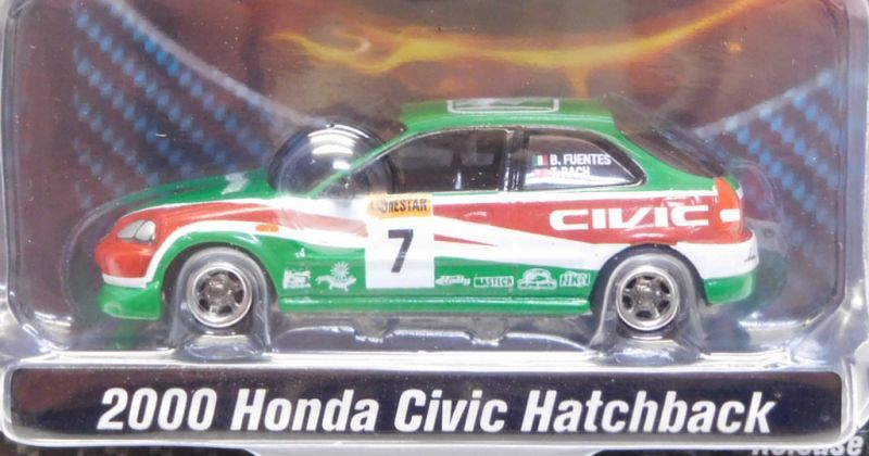 画像: 2018 JOHNNY LIGHTNING - 2PACK 【"IMPORT HEAT" 2004 MITSUBISHI LANCER EVOLUTION/2000 HONDA CIVIC HATCHBACK】 RED-GREEN/RR