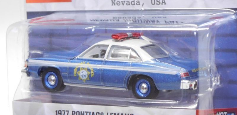 画像: 2019 GREENLIGHT HOT PURSUIT S29 【1977 PONTIAC LEMANS】 BLUESILVER-WHITE/RR (NEVADA HIGHWAY PATROL)