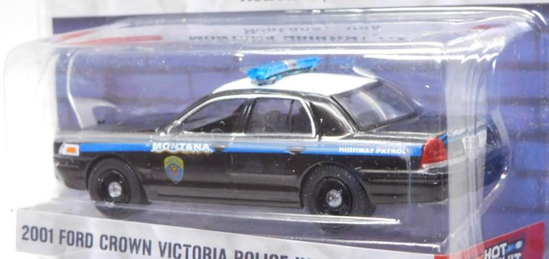 画像: 2019 GREENLIGHT HOT PURSUIT S29 【2001 FORD CROWN VICTORIA POLICE INTERCEPTOR】 BLACK-WHITE/RR (MONTANA HIGHWAY PATROL)