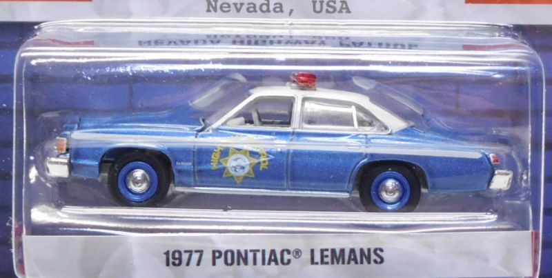 画像: 2019 GREENLIGHT HOT PURSUIT S29 【1977 PONTIAC LEMANS】 BLUESILVER-WHITE/RR (NEVADA HIGHWAY PATROL)