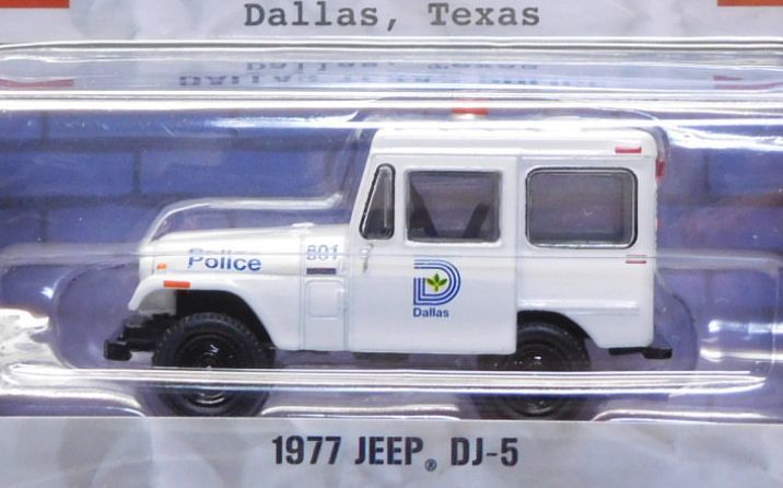 画像: 2019 GREENLIGHT HOT PURSUIT S29 【1977 JEEP DJ-5】 WHITE/RR (DALLAS TEXAS POLICE)