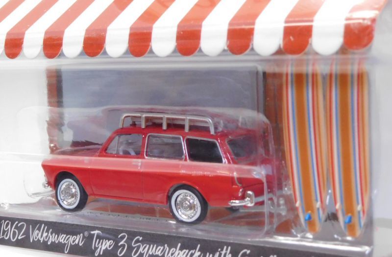 画像: 2019 GREENLIGHT THE HOBBY SHOP S5 【1962 VOLKSWAGEN TYPE 3 SQUAREBACK with SURFBOARDS】 RED/RR