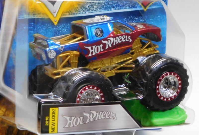 画像: 2018 MONSTER JAM includes RE-CRUSHABLE CAR! 【TEAM HOT WHEELS】 SPEC.RACE TEAM BLUE-RED (EPIC ADDITIONS)(2018 NEW LOOK!)