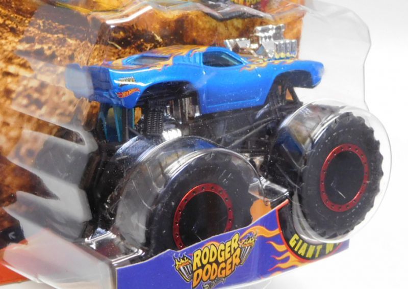 画像: 2018 HW MONSTER TRUCKS! 【RODGER DODGER】 BLUE (includes COLLECTABLE WHEEL!)