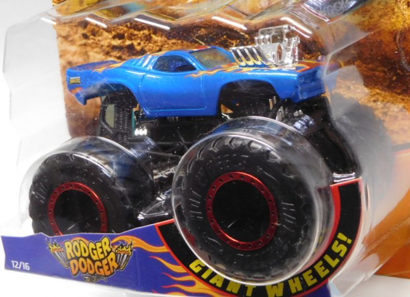 画像: 2018 HW MONSTER TRUCKS! 【RODGER DODGER】 BLUE (includes COLLECTABLE WHEEL!)