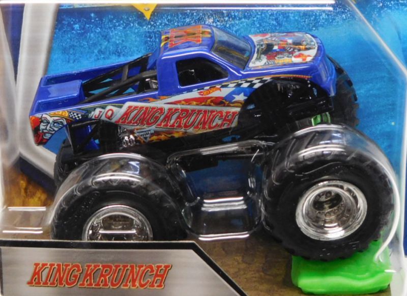 画像: 2018 MONSTER JAM includes RE-CRUSHABLE CAR! 【KING KRUNCH】 BLUE (FLASH BACK)