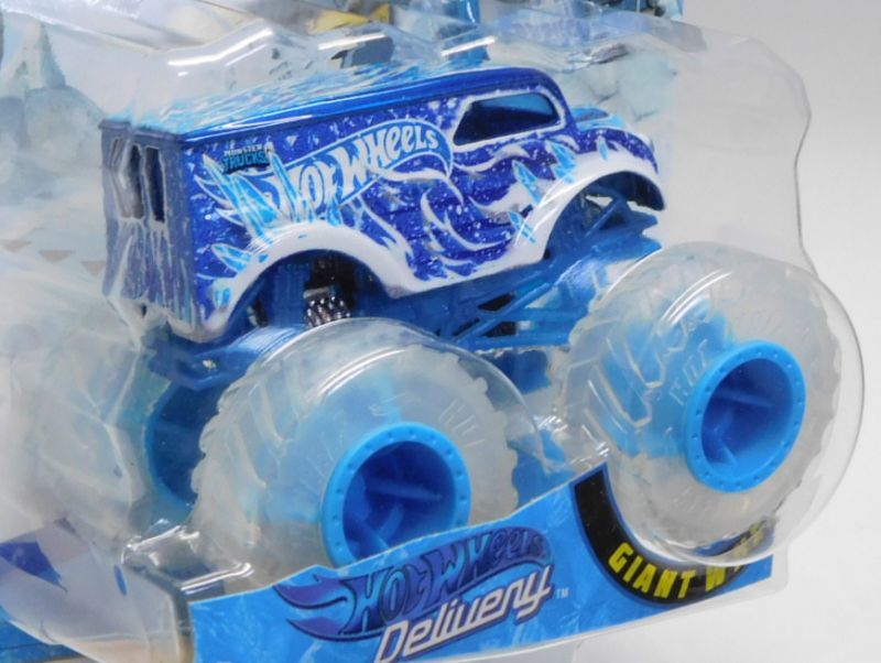 画像: 2019 HW MONSTER TRUCKS! "BLIZZARD BASHERS"【HOT WHEELS DELIVERY (DAIRY DELIVERY)】 MET.BLUE (includes COLLECTABLE FLAGL!)