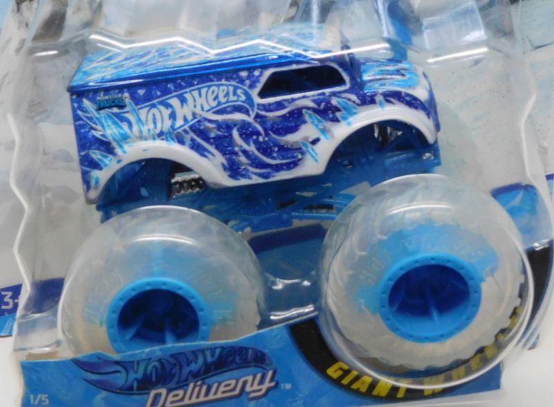 画像: 2019 HW MONSTER TRUCKS! "BLIZZARD BASHERS"【HOT WHEELS DELIVERY (DAIRY DELIVERY)】 MET.BLUE (includes COLLECTABLE FLAGL!)