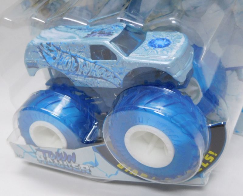 画像: 2019 HW MONSTER TRUCKS! "BLIZZARD BASHERS"【TOWN HAULER】 ICE BLUE (includes COLLECTABLE FLAGL!)