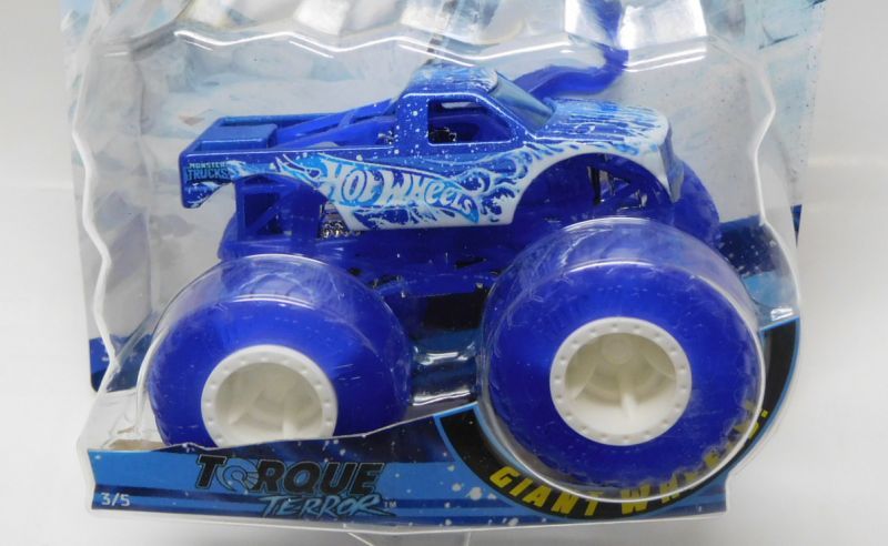 画像: 2019 HW MONSTER TRUCKS! "BLIZZARD BASHERS"【TORQUE TERROR】 BLUE (includes COLLECTABLE FLAGL!)