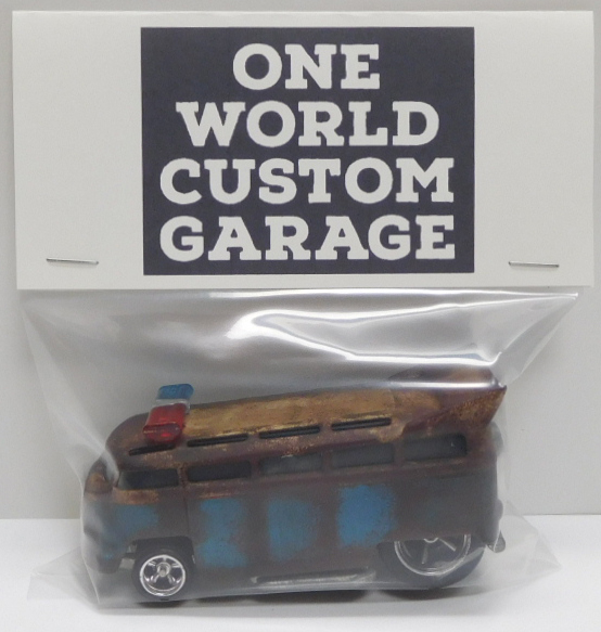 画像: ONE WORLD CUSTOM GARAGE 【VOLKSWAGEN T1 DRAG BUS (カスタム完成品）】 サビ-WHITE-PALE BLUE/RR （送料サービス適用外） 