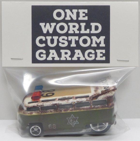 画像: ONE WORLD CUSTOM GARAGE 【VOLKSWAGEN T1 DRAG BUS (カスタム完成品）】 サビ-WHITE-OLIVE/RR （送料サービス適用外） 