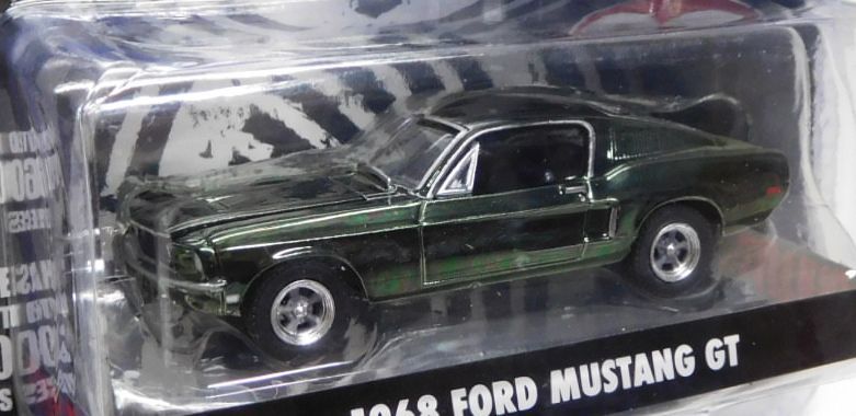 画像: 2019 GREENLIGHT "HOLLYWOOD" MIJO EXCLUSIVE CHROME EDITION 【"BULLITT" 1968 FORD MUSTANG】DK.GREEN CHROME/RR