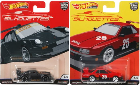 画像: 2019 HW CAR CULTURE 【Cアソート SILHOUETTES (5種セット）】 NISSAN SKYLINE SILHOUETTE/RWB PORSCHE 930/'78 PORSCHE 935-78/'76 GREENWOOD CORVETTE/'76 CHEVY MONZA