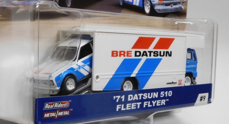 画像: 2019 HW CAR CULTURE - TEAM TRANSPORT【'71 DATSUN 510 / FLEET FLYER】WHITE-BLUE/RR 