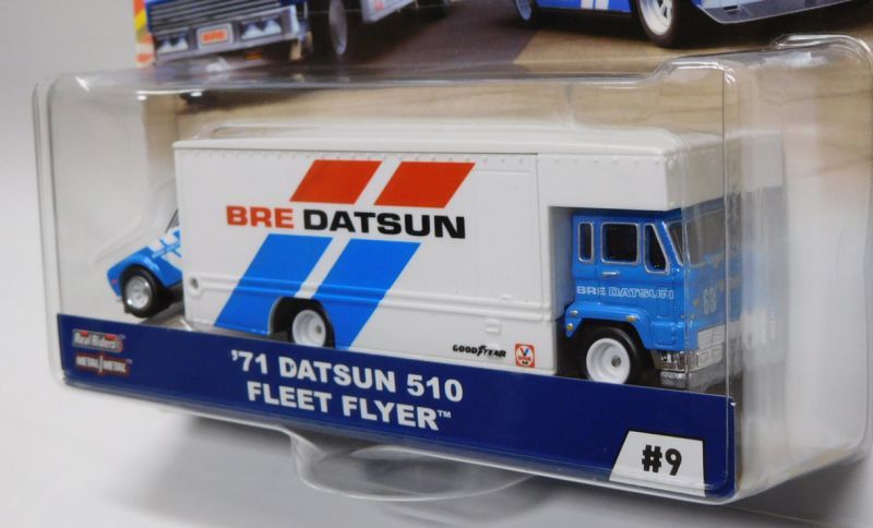 画像: 2019 HW CAR CULTURE - TEAM TRANSPORT【'71 DATSUN 510 / FLEET FLYER】WHITE-BLUE/RR 