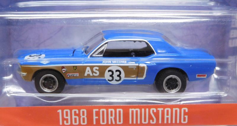 画像: 2019 GREENLIGHT HERITAGE RACING S2【1968 FORD MUSTANG】 BLUE/RR