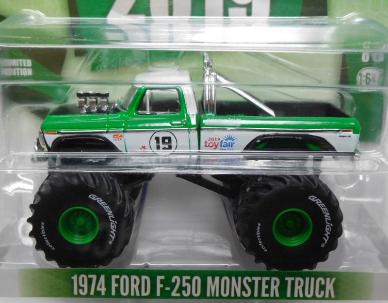 画像: 2019 GREENLIGHT "TRADE SHOW EXCLUSIVE" 【1974 FORD F-250 MONSTER TRUCK】 GREEN-WHITE/RR