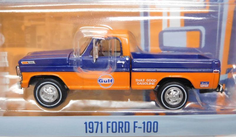 画像: 2019 GREENLIGHT RUNNING ON EMPTY S7 【1971 FORD F-100】 BLUE-ORANGE/RR (GULF)