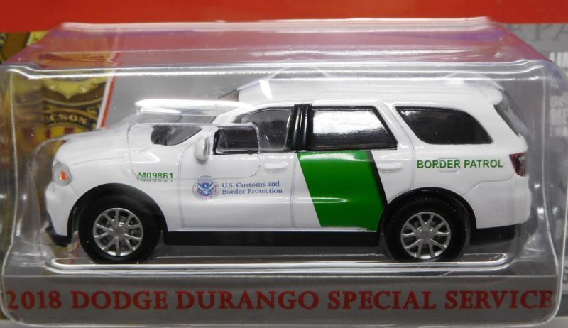 画像: 2019 GREENLIGHT HOBBY EXCLUSIVE 【"U.S. CUSTOMS AND BORDER PROTECTION" 2018 DODGE DURANGO SPECIAL SERVICE】 WHITE-GREEN/RR