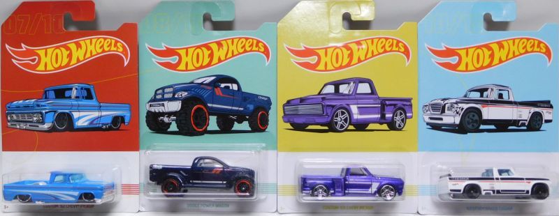 画像: 2019 WALMART EXCLUSIVE "AMERICAN PICK UP"  【10種セット】 '40 Ford Pickup/'49 Ford F1/'70 Dodge Power Wagon/'15 Ford F-150/'83 Chevy Silverado/Path Beater/Custom '62 Chevy Pickup/Dodge Power Wagon/Custom '69 Chevy Pickup/'63 Studebaker Champ(予約不可）