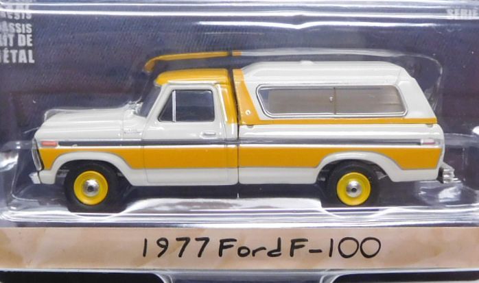 画像: 2019 GREENLIGHT BLUE COLLAR COLLECTION S5 【1977 FORD F-100】 WHITE-YELLOW/RR 