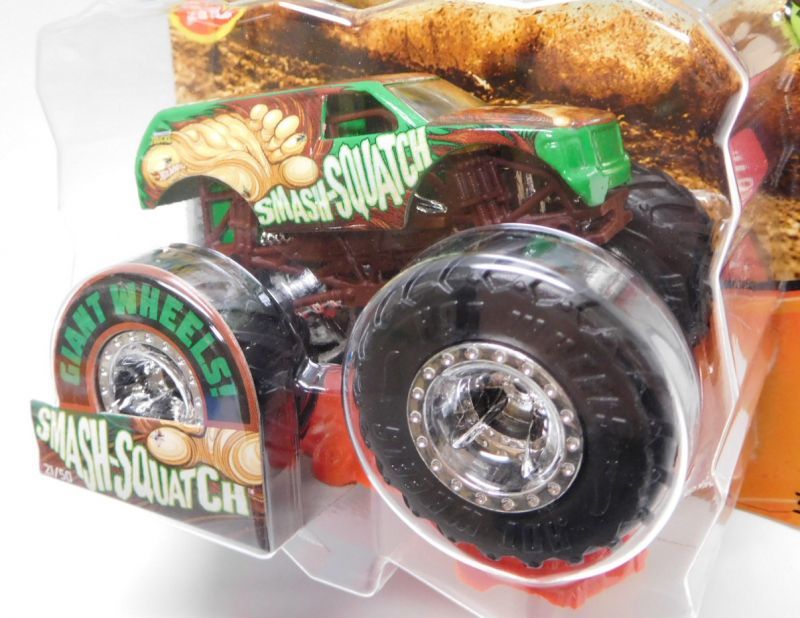 画像: 2019 HW MONSTER TRUCKS! 【SMASH-SQUATCH】 GREEN (includes CONNECT AND CRASH CAR)