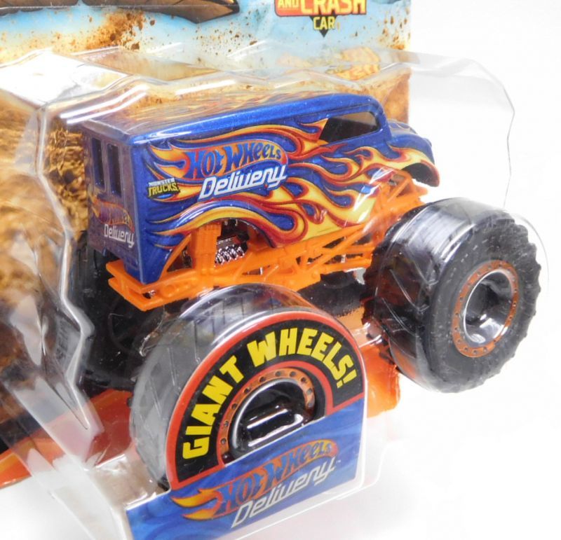 画像: 2019 HW MONSTER TRUCKS! 【HOT WHEELS DELIVERY (DAIRY DELIVERY)】 BLUE (includes CONNECT AND CRASH CAR)